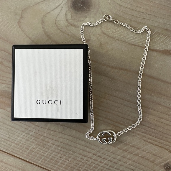 gucci silver necklace chain